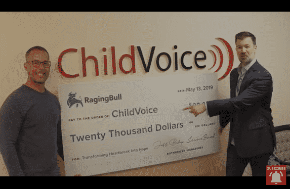 RagingBull.com Foundation Donates $20,000 to ChildVoice