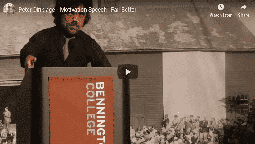 Peter Dinklage – Motivation Speech : Fail Better Secrets Revealed