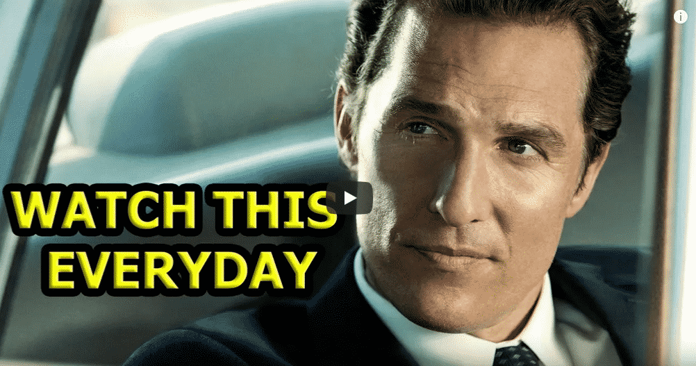 How To Leave The 5 Rules For the Rest Of Your Life / Matthew McConaughey  Without Being Noticed
