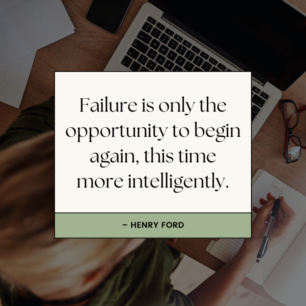 Failure is only the opportunity