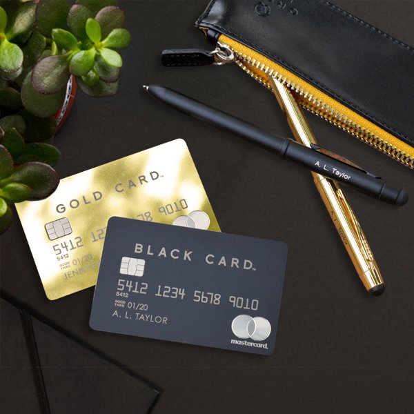 The Mastercard Black Card and Mastercard Gold Card